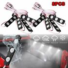 8Pcs Pickup Truck Cargo Bed Light 24 Led Pod Kit Strip with Switch White 6000K