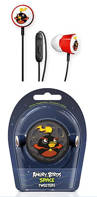 ANGRY BIRDS Gear4 In-Ear-Headphones Kopfhörer Black Space Tweeters f iPod/iPhone
