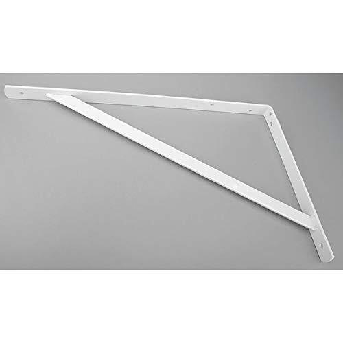 Heavy Duty White Shelf Bracket Holds 500 Lbs