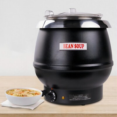 Hakka Commercial Soup Kettle 11 Quart Countertop Food Warmer Buffet Catering Pot