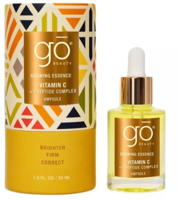 Go Beauty GLOWING ESSENCE Vitamin C+7 Peptides Complex Day Serum Exp 9/25