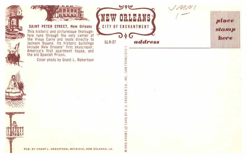 Postcard SHOPS SCENE New Orleans Louisiana LA 10/19 AR3484 eBay