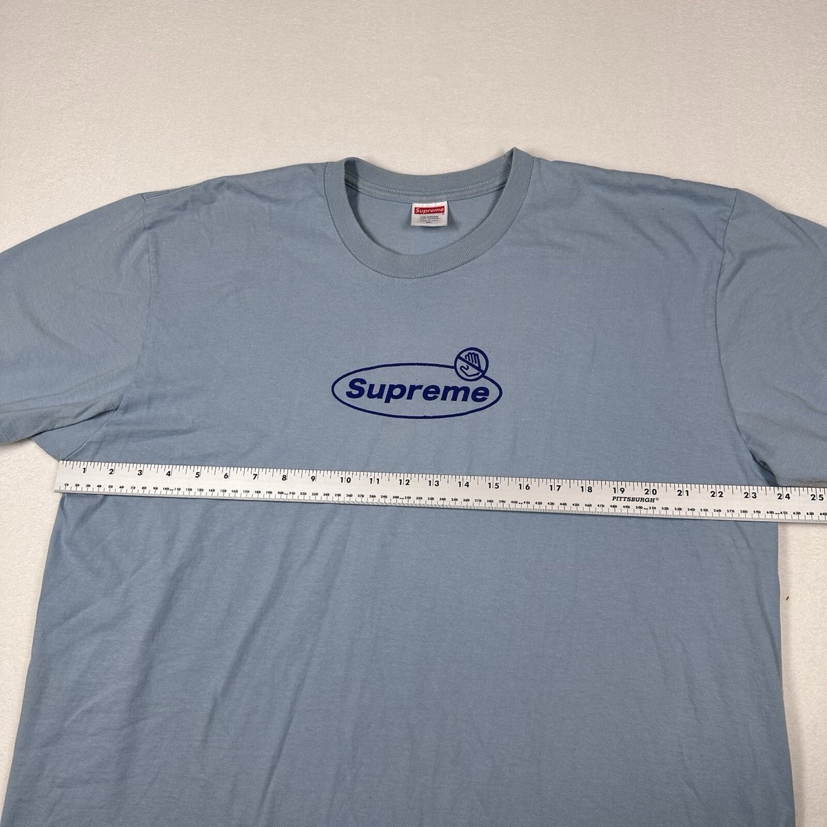 Tシャツ・カットソー Supreme Warning T-Shirt Dusty Blue Supreme Warning Tee Dusty Blue Size XL | eBay