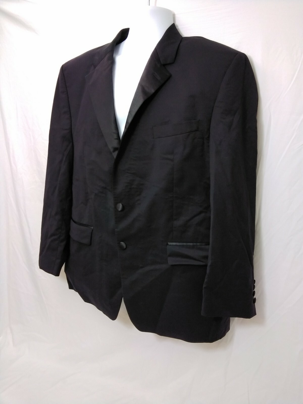 Ralph Lauren Mens Black Suit Jacket Size 44R 100 Woo… Gem