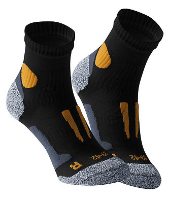 2 Paar Herren Quarter Laufsocken Sportsocken mit Spezialpolsterung