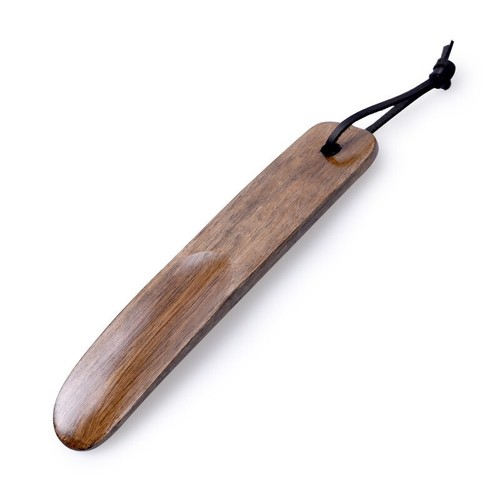 Engrave logo-Vintage style shoe horns natural wood horn Shoe Accessories gift - Picture 2 of 8