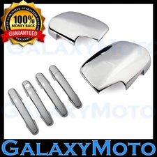 06-12 Toyota RAV4 Triple Chrome Mirror+4 Door Handle+No PSG Keyhole Cover Combo