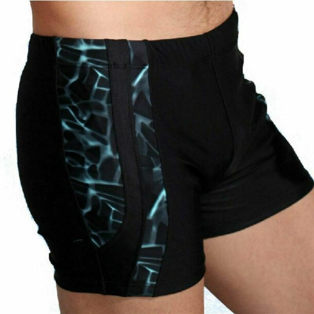 Swimwear Men Square Leg Swim Trunks Big Tall Male Bathing Boxer Short