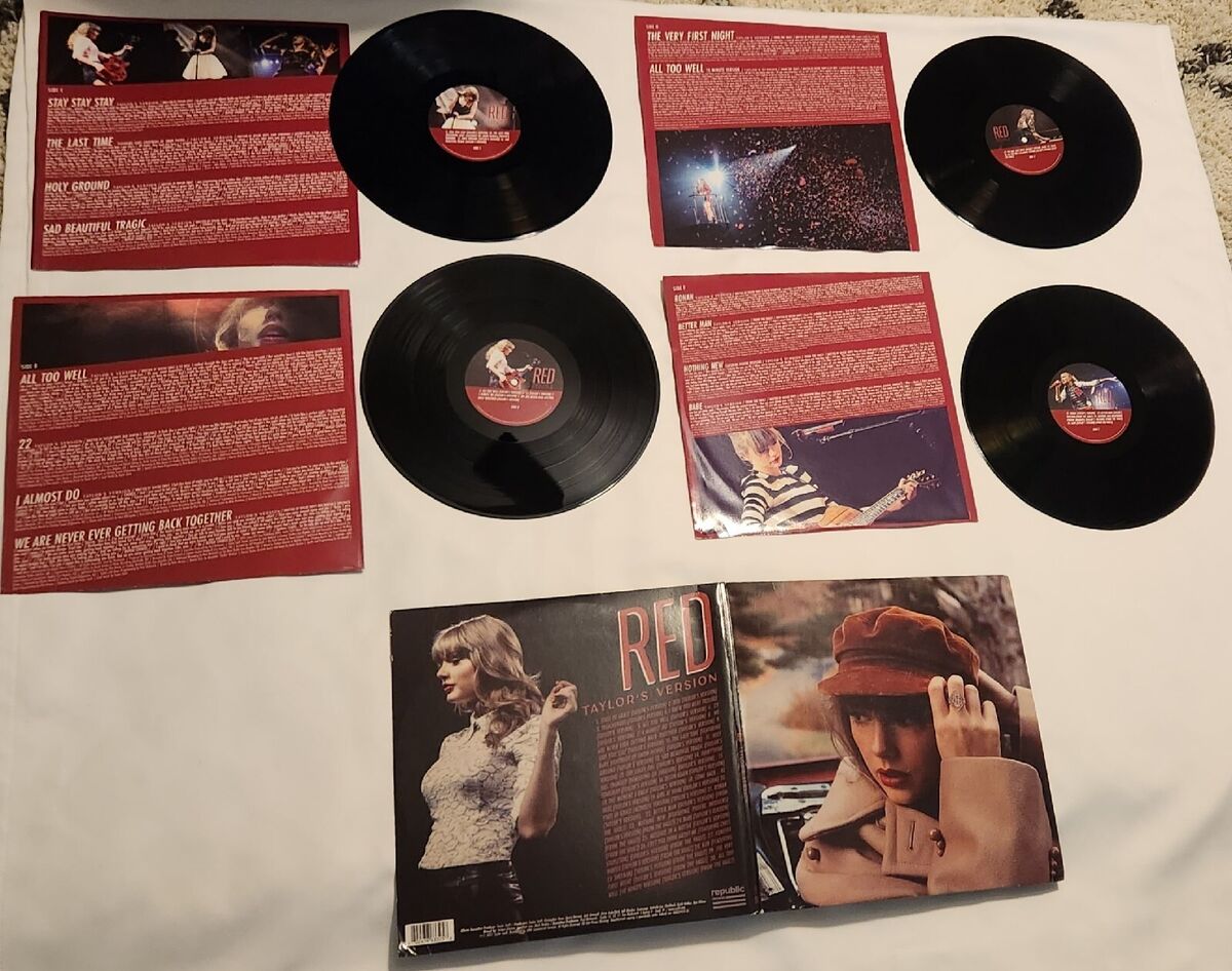 Red Taylors Version - Exclusive Limited Edition Red Colored Vinyl 4LP: CDs  & Vinyl 