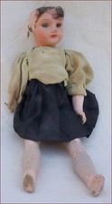 SFBJ Composition Incassable Doll 3/0 10" Tall Paris Made in France