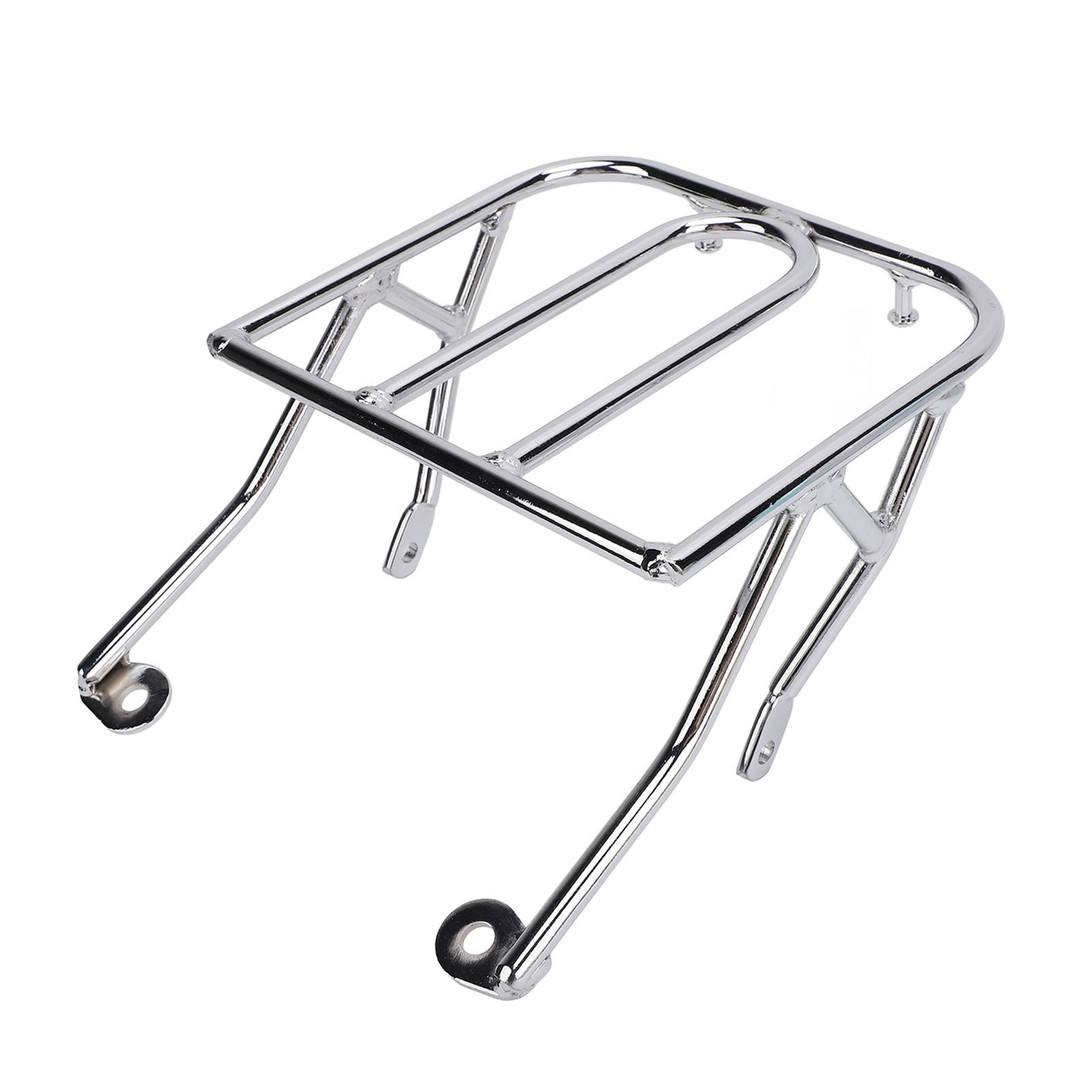 Motorcycle Front Luggage Rack Cargo Holder Shelf Stainless Steel Extra Space