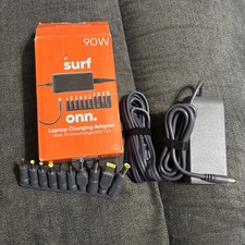 Onn Universal Laptop Charger with 10 Interchangeable Tips 90w