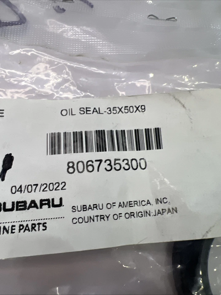 PARA WO SUBARU BAJA 04 - 06 LEGACY FORESTER OUTBACK JUEGO DE JUNTAS DE EJE DE TRANSMISIÓN DELANTERA OEM Foto 3 de 4