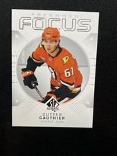 24-25 UD SP Authentic Hockey RC Freshman Focus FF-18 Cutter Gauthier