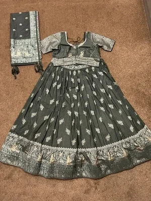 Indisches Damen Lengha Choli, Bollywood, Kleid Lengha Eid Navratri Garba Diwali - Bild 1 von 4