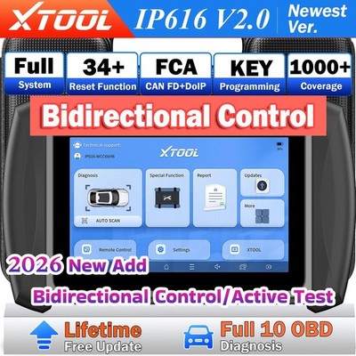  2026 XTOOL IP616 KFZ OBD2 Diagnosegerät Scanner Alle System ECU Codierung 34+