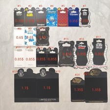 Various Back Cards For Disney Pin 5pcs Cards ...