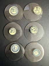 LOT OF 6 GLASS POCKET WATCH CRYSTALS SIZE 18 REPLACEMENT PARTS