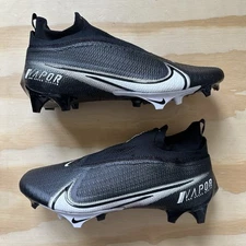 Nike Vapor Edge 360 Elite Black White Football Cleats Men's Size 10 CV6282-009
