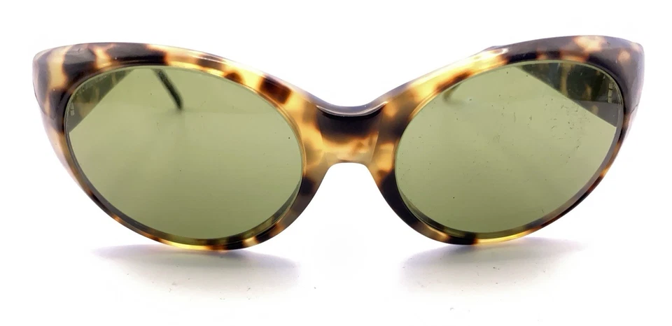 Gafas de sol Liz Clairborne marrón amarillo tortuga envolventes lentes marrones diseñador mujeres Foto 2 de 4