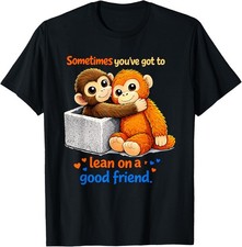 Retro Cute Monkey Punch Ultimately i Have to be Brave Viral T-Shirt