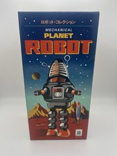 Mechanical Planet Robot Tin Wind-Up Toy In Red
