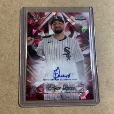 2025 Topps Chrome Sapphire Edgar Quero Red Sapphire Selections Auto /5