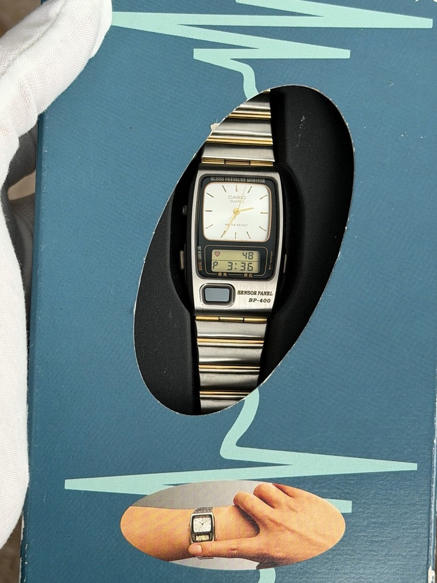 RARE Casio Vintage Digital Watch 1991 Bp-400 770 Blood Pressure