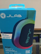 New JLAB POP PARTY Ultra-Portable Wireless Speaker SBPOPRBLK123 Factory Sealed