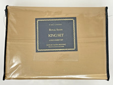 New Royal Satin 4 Piece Luxury Satin King Size Sheet Set Fine Linens from Macy's