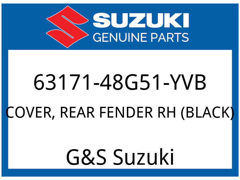 COVER, REAR FENDER RH (BLACK)