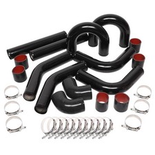 Fast 3 Inch 8pcs Universal Aluminum Tube Set 457MM Black