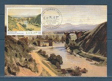 carte  1er jour  tableau   Corot  92  Ville d' Avray   1996