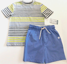 Tommy Bahama Boy's Outfit T-Shirt  Hybrid Shorts Blue Multicolor SIZE S/5-6 NEW