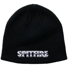 Spitfire Wheels Beanie Burnout Script Skully Black