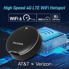 Black UFO Pocket WiFi: 4G LTE Mobile Hotspot for USA with 1GB Data