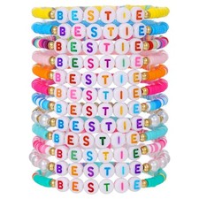 Friendship Bracelets Boho Stackable Bracelets for Women Surfer Heishi Clay Bead