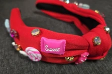 Twisted knot headband with Candy inspired Charms, Jewels For Women & Girls