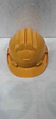 STAMPLAST Elmetto Caschetto Protettivo Casco da Lavoro Cantiere Cappello Regolabile Giallo