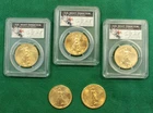 Lot of 5 U.S. $50 Gold Eagles and $20 Double Eagle 1926-2013.