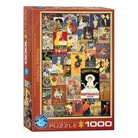 Eurographics Puzzle Alte Werbeposter, Werbung, 1000 Teile, 68 X 48 Cm, 6000-0769