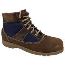 VTG Red Wing Steel Toe Boots SuperSole Brown Blue Size 8D RARE
