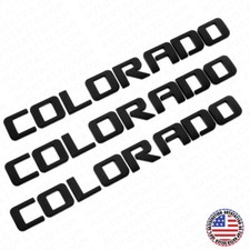 3x Para Chevy Colorado Guardabarros/Insignia Puerta Trasera Logo Emblema Camión Fabricante de Equipo Original Negro Deportivo