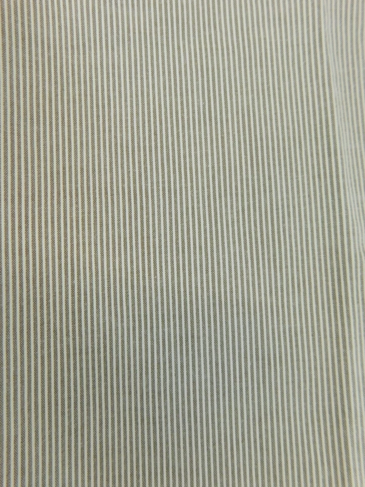 Bermuda Talbots Petites listra branca bronzeada 96% algodão 11" costura interna tamanho 10P - Imagem 2 de 4