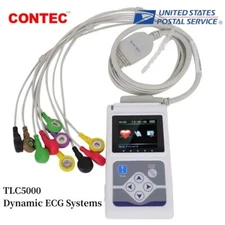 CONTEC 12 Channel 24 Holter Monitor ECG/EKG System Machine,pacemaker Analyzer