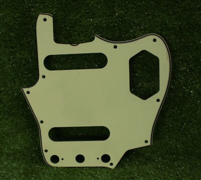 Vintage Jaguar Pickguard w/ Wide Bevel For Fender 62 Model - Light Mint Green