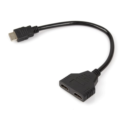4K HDMI Kabel Adapter Stecker auf Dual Buchse 2.0 Konverter 1 in 2 out Y Splitter TV - Bild 11 von 12