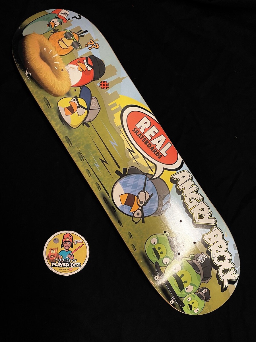 SUPER RARE Justin Brock Angry Birds REAL Skateboard Deck Pro Model SUPER RARE Justin Brock Angry Birds REAL Skateboard Deck Pro Model