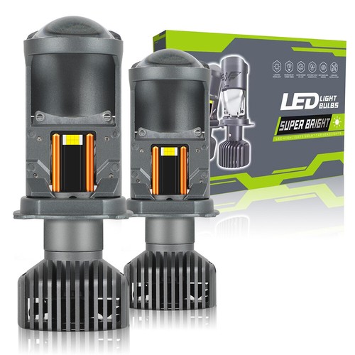 2X 9003 H4 Bi-LED Projector Lens Mini Headlight Globe Bulbs 160W Hi/Lo Retrofit - Picture 9 of 18