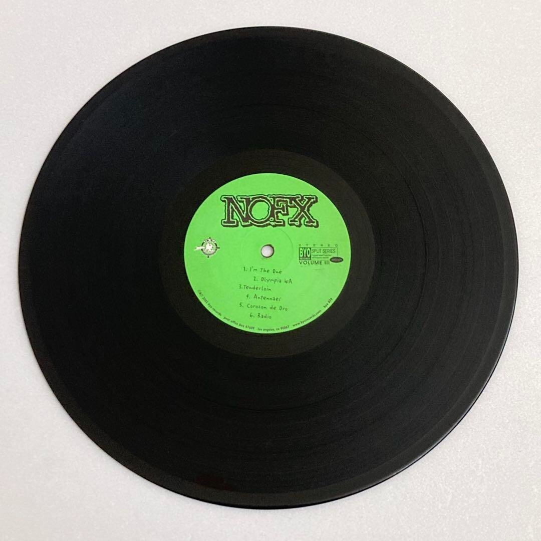 RANCID レコード LP green day NOFX NOFX / Rancid / BYO Split Series / Volume III Better Youth